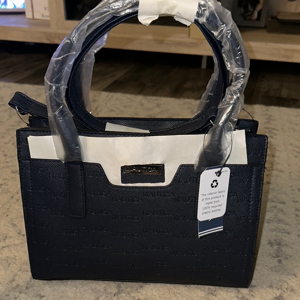 Nautica Navy Satchel Bag